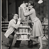 Ralph Purdum and Claudette Sutherland in the stage production How to Succeed in Business Without Really Trying