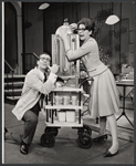 Ralph Purdum and Claudette Sutherland in the stage production How to Succeed in Business Without Really Trying