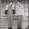 Hal England [right] and unidentified in the stage production How to Succeed in Business Without Really Trying