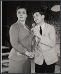 Hal England and unidentified in the stage production How to Succeed in Business Without Really Trying