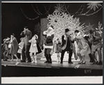Craig Stevens, Valerie Lee, Laurence Naismith, and company in the stage production Here's Love