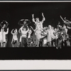 Craig Stevens and Valerie Lee (far left) and company in the stage production Here's Love