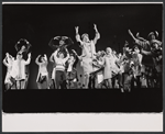 Craig Stevens and Valerie Lee (far left) and company in the stage production Here's Love