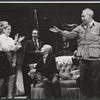 Melina Mercouri, Joe E. Marks and Rudy Bond in the stage production Illya Darling