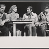 Melina Mercouri, Orson Bean, Rudy Bond and unidentified in the stage production Illya Darling