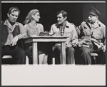 Melina Mercouri, Orson Bean, Rudy Bond and unidentified in the stage production Illya Darling