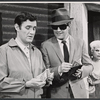 Orson Bean [left], Despo [right] and unidentified [center] in the stage production Illya Darling