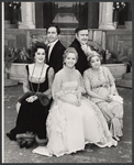 Ruth Warrick, Ron Husmann, Debbie Reynolds, George S. Irving and Patsy Kelly in the stage production Irene