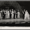 Monte Markham, Debbie Reynolds [right] and ensemble in the stage production Irene