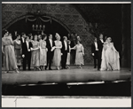 Monte Markham, Debbie Reynolds [right] and ensemble in the stage production Irene