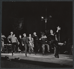 Elizabeth Seal [right] and ensemble in the stage production Irma La Douce