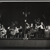 Elizabeth Seal [center] and ensemble in the stage production Irma La Douce