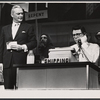 Jack Cassidy and Bob Holiday in the stage production It's a Bird..it's a plane...it's Superman