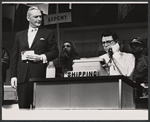 Jack Cassidy and Bob Holiday in the stage production It's a Bird..it's a plane...it's Superman