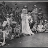 Ricardo Montalban, Lena Horne, Augustine "Augie" Rios and ensemble in the 1957 stage production Jamaica