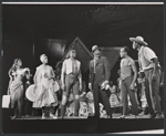 Lena Horne, Joe Adams and unidentified others in the 1957 stage production Jamaica
