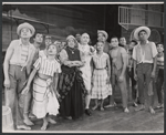 Adelaide Hall, Ossie Davis and ensemble in the 1957 stage production Jamaica