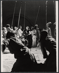 Barry Dennen [center] and unidentified others in the stage production Jesus Christ Superstar