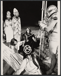 Jeff Fineholt, Barry Dennen [center] and unidentified others in the stage production Jesus Christ Superstar