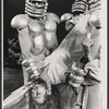 Jeff Fineholt [center] and unidentified others in the stage production Jesus Christ Superstar