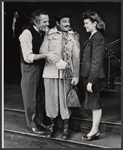 James Broderick, Paul B. Price and Sandy Dennis in the stage production Let me Hear You Smile