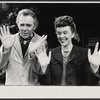 James Broderick and Sandy Dennis in the stage production Let me Hear You Smile