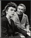 Sandy Dennis and James Broderick in the stage production Let me Hear You Smile