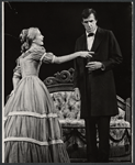 Eve Marie Saint and Fred Gwynne in the stage production The Lincoln Mask