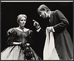 Eve Marie Saint and Fred Gwynne in the stage production The Lincoln Mask