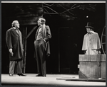 Fred Gwynne and unidentified others in the stage production The Lincoln Mask