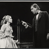 Eve Marie Saint and Fred Gwynne in the stage production The Lincoln Mask