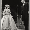 Eve Marie Saint and Fred Gwynne in the stage production The Lincoln Mask