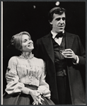 Eve Marie Saint and Fred Gwynne in the stage production The Lincoln Mask