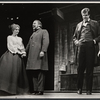 Eve Marie Saint [left], Fred Gwynne [right] and unidentified in the stage production The Lincoln Mask