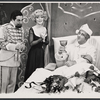 Sid Caesar, Virginia Martin and unidentified others in the 1962 stage production Little Me