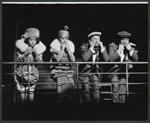 Mitzi McCall, Claiborne Cary, Mort Marshall and Joey Faye in the 1962 stage production Little Me
