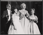 Nancy Andrews [second from right] and unidentified others in the 1962 stage production Little Me