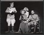 Virginia Martin and Sid Caesar [seated at right] and unidentified others in the 1962 stage production Little Me