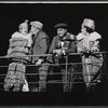 Mort Marshall [second from left], Joey Faye and unidentified others in the 1962 stage production Little Me
