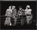Mort Marshall [second from left], Joey Faye and unidentified others in the 1962 stage production Little Me