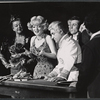 Adnia Rice, Virginia Martin, Sid Caesar and unidentified others in the 1962 stage production Little Me