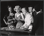 Adnia Rice, Virginia Martin, Sid Caesar and unidentified others in the 1962 stage production Little Me