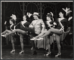 Sid Caesar [center] Barbara Sharma [at left] and unidentified others in the 1962 stage production Little Me