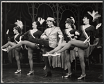 Sid Caesar [center], Barbara Sharma [at left] and unidentified others in the 1962 stage production Little Me