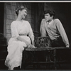 Frances Hyland and Anthony Perkins in the stage production Look Homeward, Angel