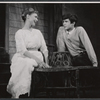Frances Hyland and Anthony Perkins in the stage production Look Homeward, Angel