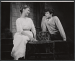 Frances Hyland and Anthony Perkins in the stage production Look Homeward, Angel