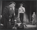 Anthony Perkins, Frances Hyland and unidentified [left] in the stage production Look Homeward, Angel