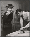 Jo Van Fleet and Anthony Perkins in the stage production Look Homeward, Angel