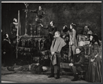 Alfred Drake [center] and unidentified others in the stage production Lorenzo